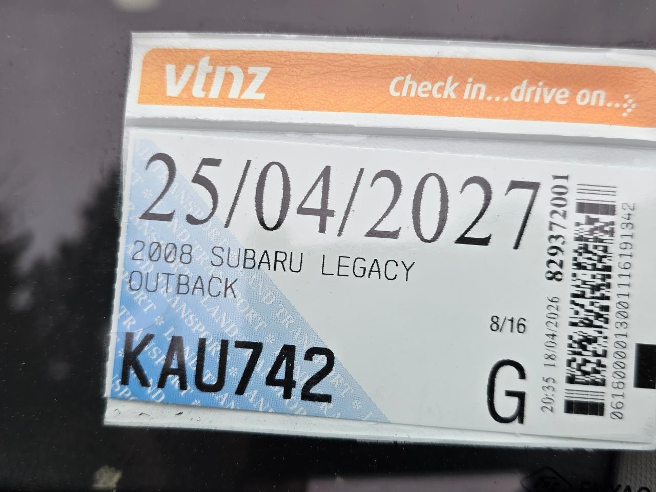 2008 Subaru Outback