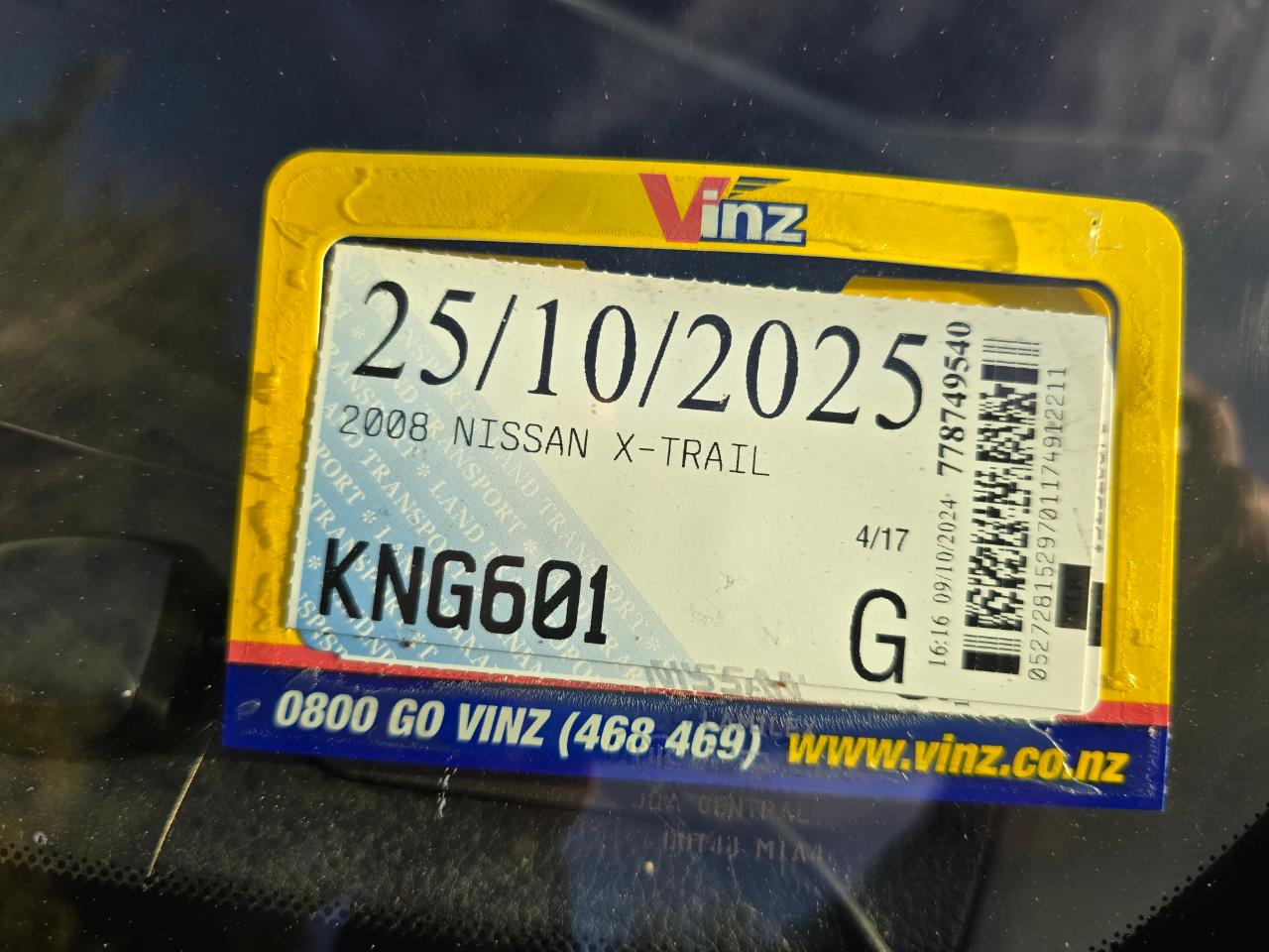 2008 NISSAN XTRIAL