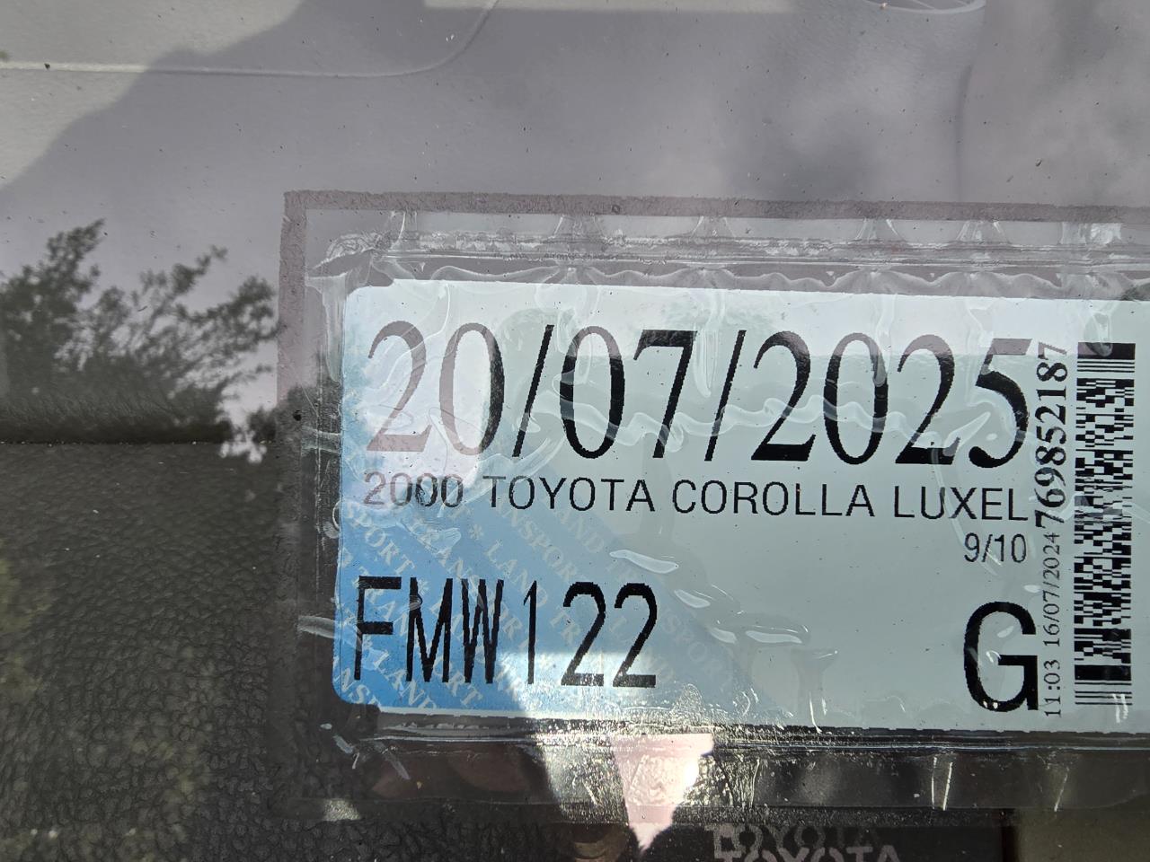 2000 Toyota COROLLA
